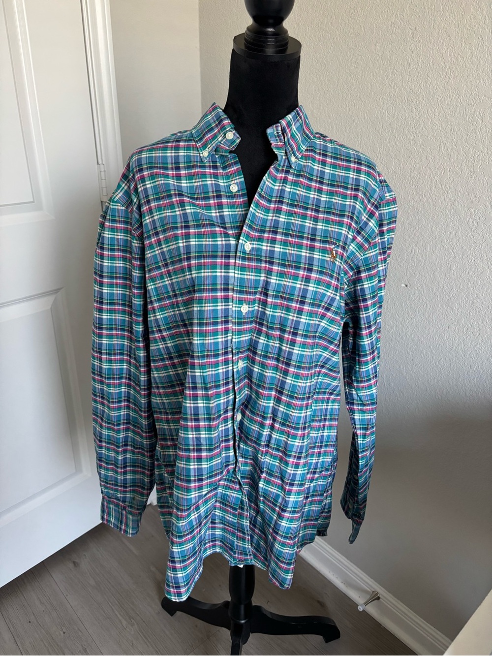 Ralph Lauren Men’s Plaid Button Down Shirt Size XL
